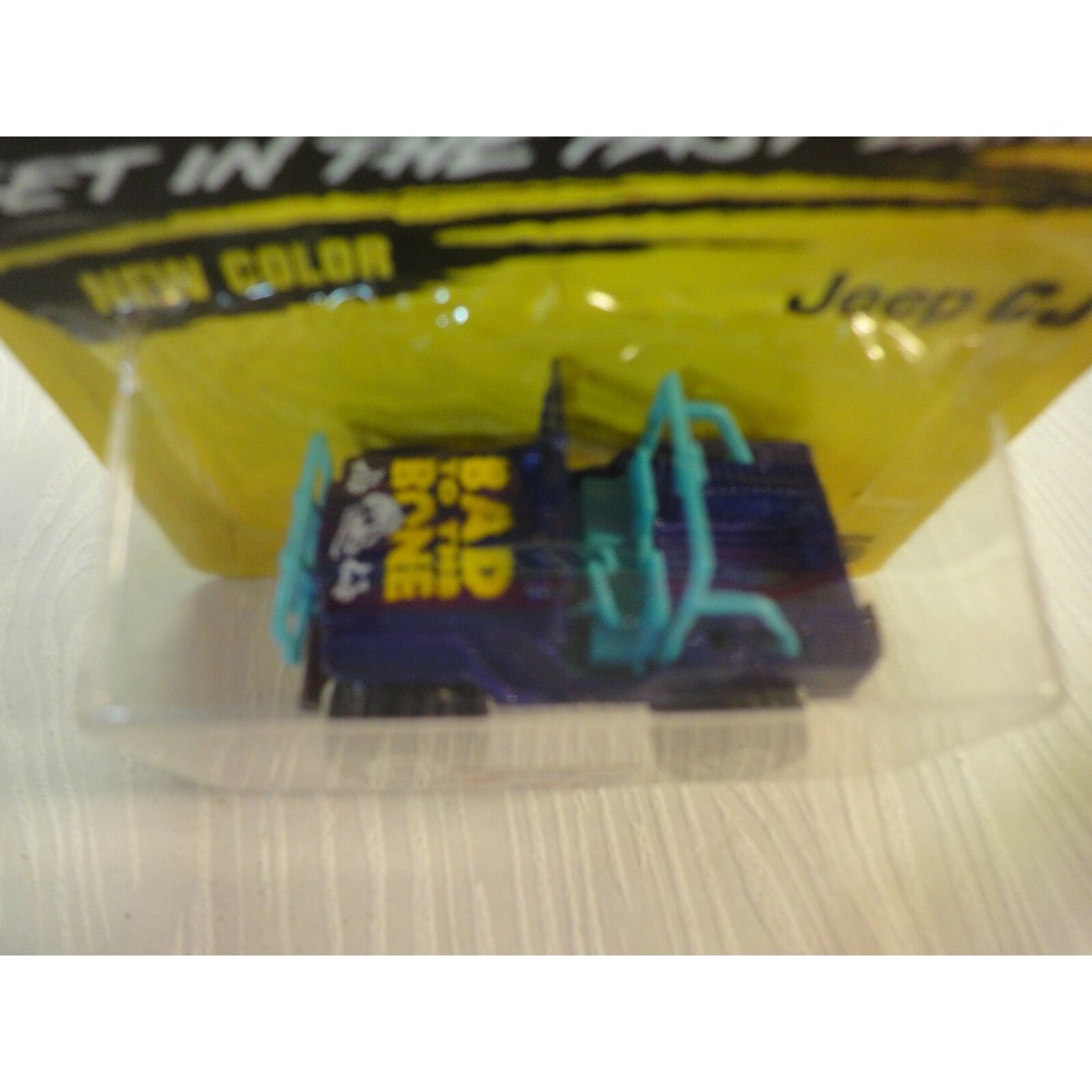 Matchbox #5 Jeep CJ purple teal 1994 NEW Bad to the bone graphics